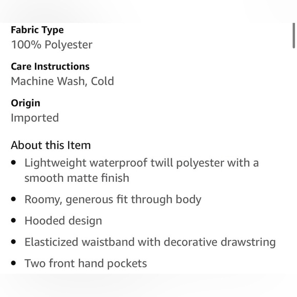 CORE 10 Women's Over-The-Head Water Resistant Hooded Jacket - Small - Picture 8 of 10